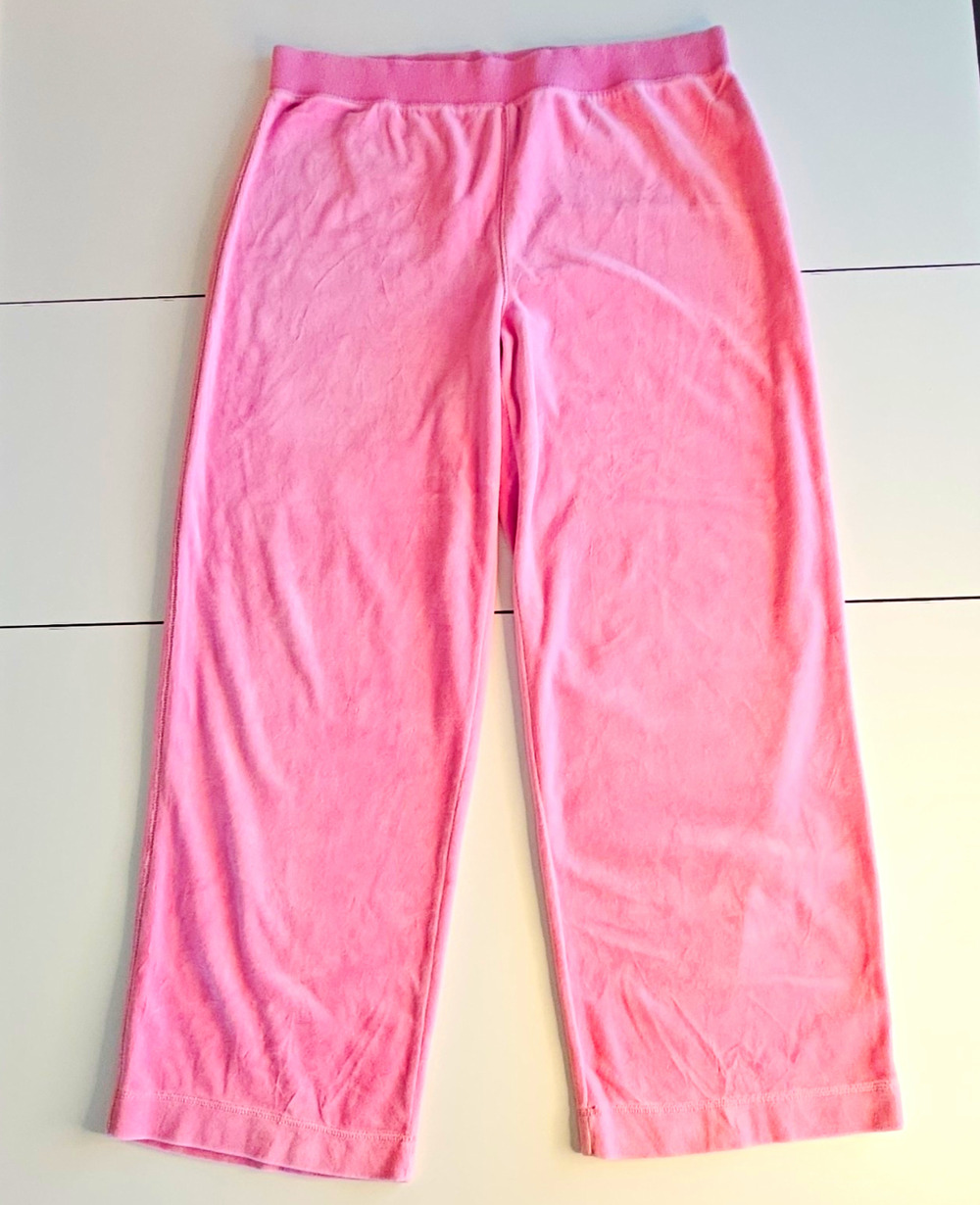 Vintage Forenza The Limited Pink Velour Pants Womens Elastic Waist Lounge
